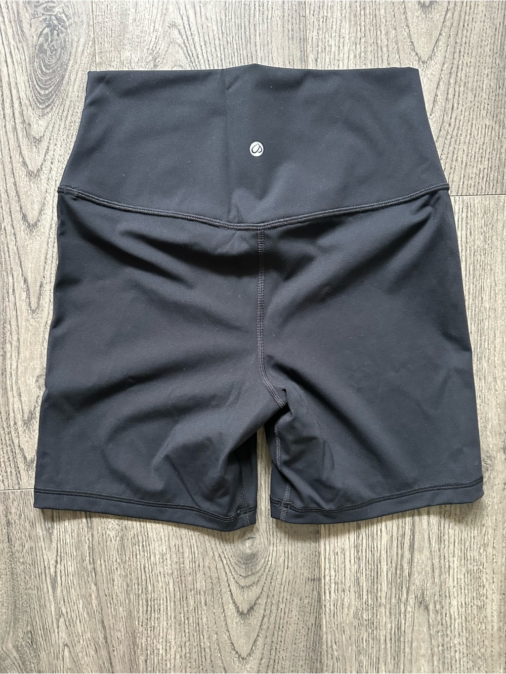 CRZ YOGA Black High-Waist Bike Shorts